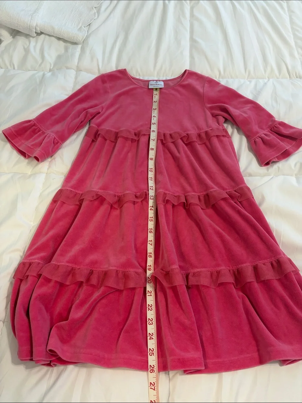 Hanna Anderson pink tiered dress - Size 6-7